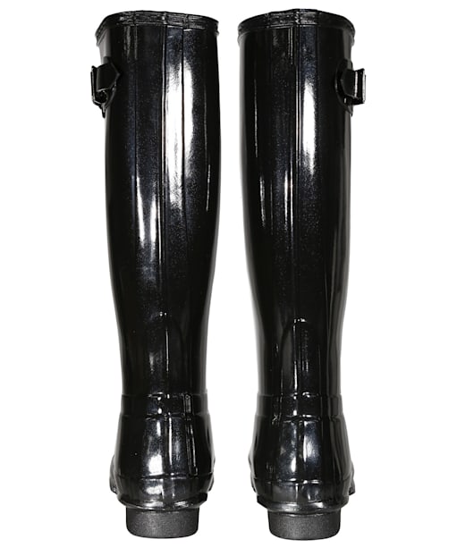 Women's Hunter Original Tall Gloss Wellington Boots - Black