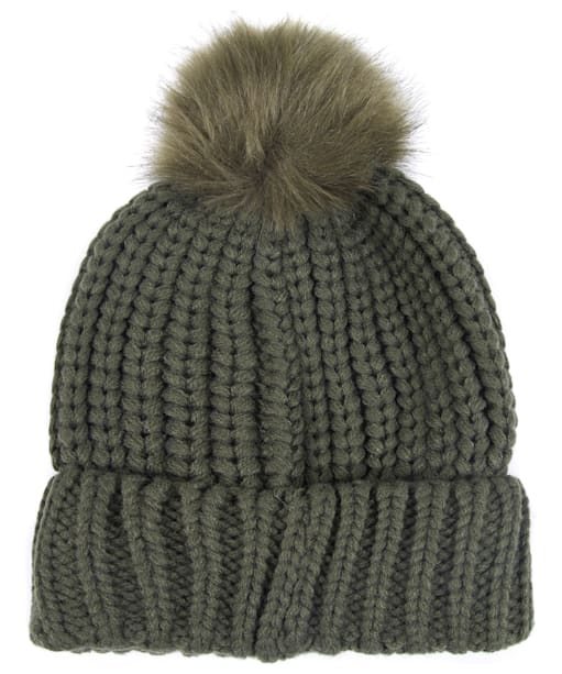 Women's Barbour Saltburn Bobble Hat - Olive