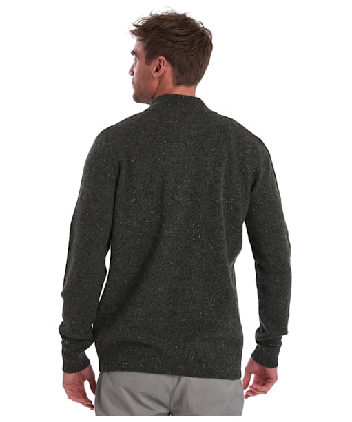 Men’s Barbour Tisbury Half Zip Sweater - Dark Seaweed