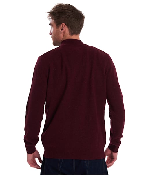 Men’s Barbour Tisbury Half Zip Sweater - Ruby