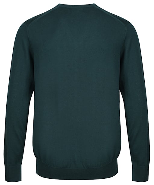 Men's Alan Paine Millbreck V-Neck Sweater - Tartan Green