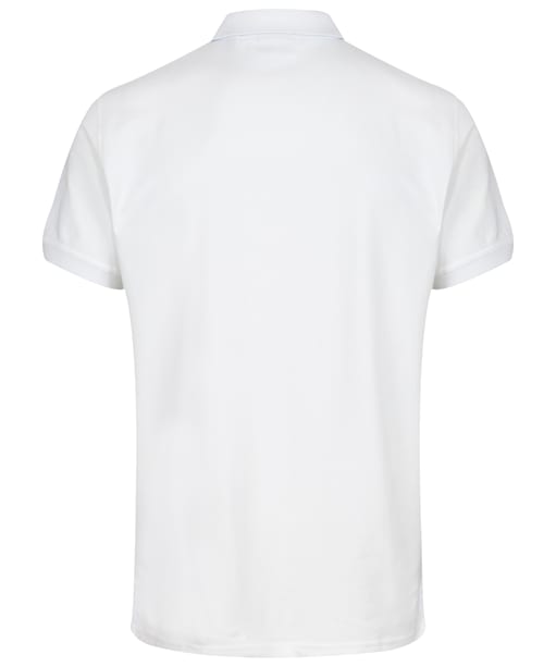 Men's GANT Contrast Collar Short Sleeve Rugger Shirt - Eggshell