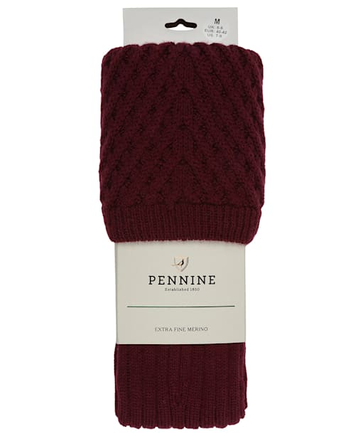Pennine Chelsea Socks - Burgundy