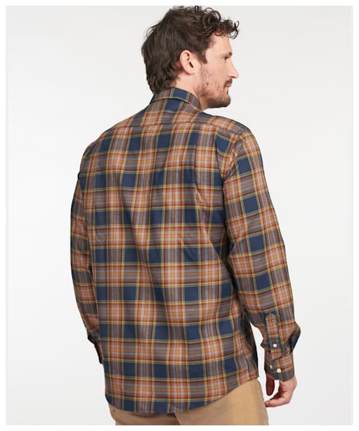 Men’s Barbour Singsby Thermo Weave Shirt - Navy Check