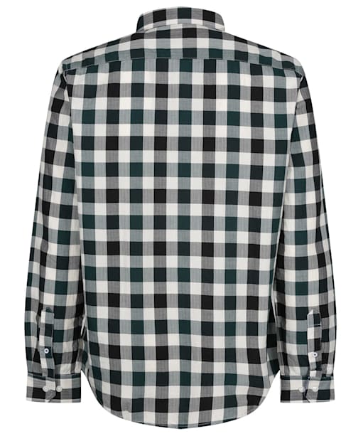 Men’s Crew Clothing Slim Herringbone Gingham Shirt - Green/Anthracite