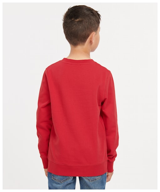 Barbour Boys Paddington Christmas Sweat - Chilli Red