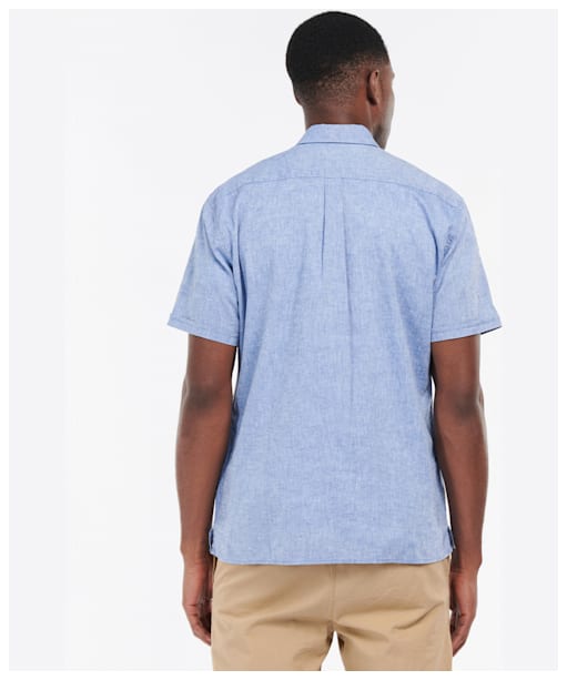 Men's Barbour Nelson S/S Summer Shirt - Blue