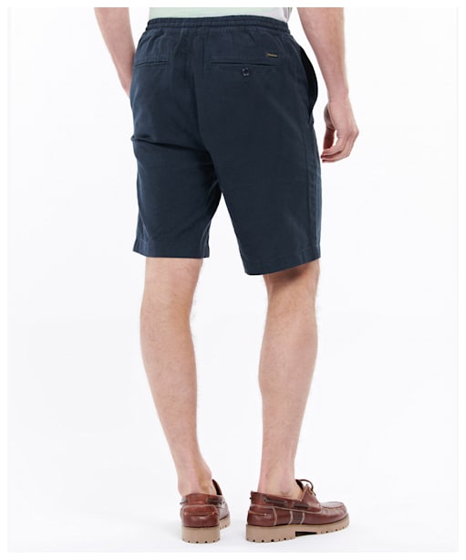 Men's Barbour Linen Cotton Mix Short - City Navy