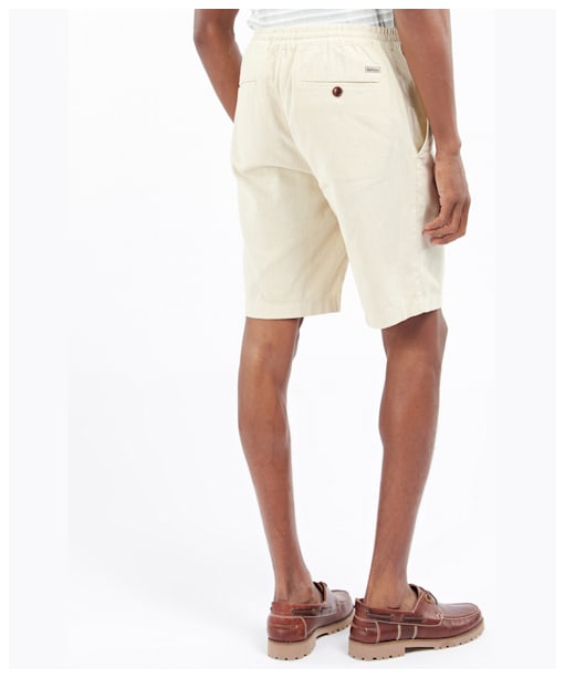 Men's Barbour Linen Cotton Mix Short - Light Stone