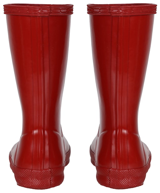 Kids Hunter Original First Classic Gloss Wellington Boots - Military Red