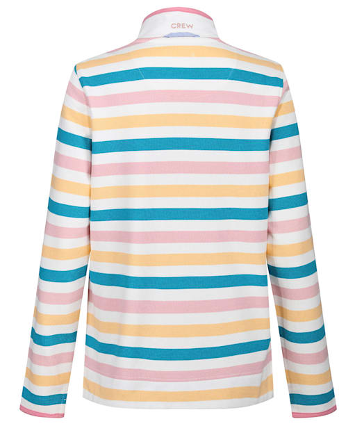 Women’s Crew Clothing Padstow Sweat - Apricot / White / Coral