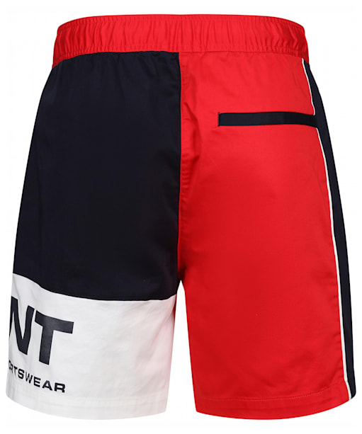 Men’s GANT Blocked Retro Shield Shorts - Bright Red