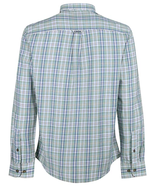 Men’s Crew Clothing Hillard Marl Check Shirt - Jade / Blue