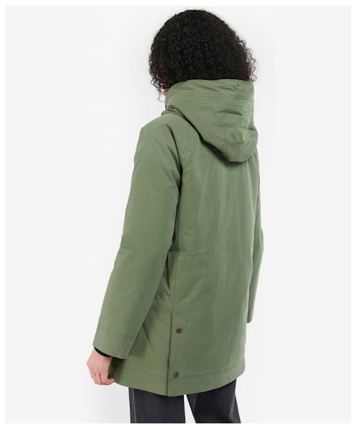 Women's Barbour Winter Beadnell Jacket - Moss Stone / Ancient