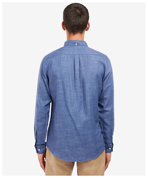 Men's Barbour Ramport Tailored Shirt - Denim Blue