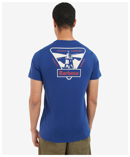 Men's Barbour Herd Lighthouse Graphic T-Shirt - Inky Blue