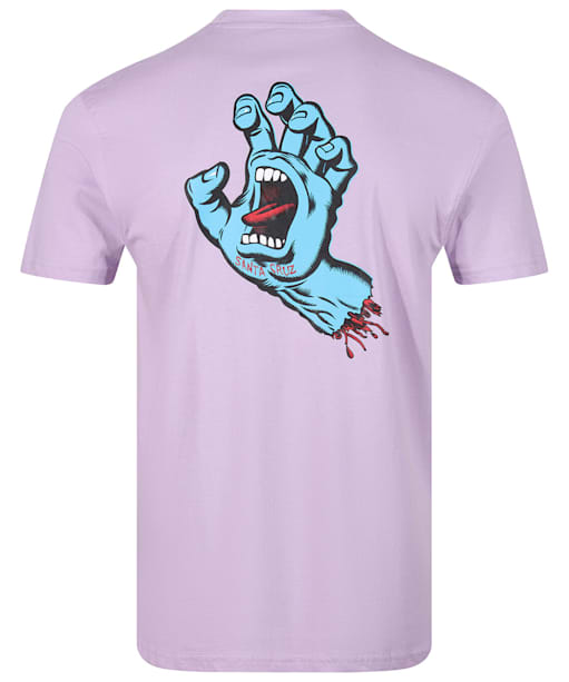 Men's Santa Cruz Screaming Hand Chest T-Shirt - Digtital Lavender