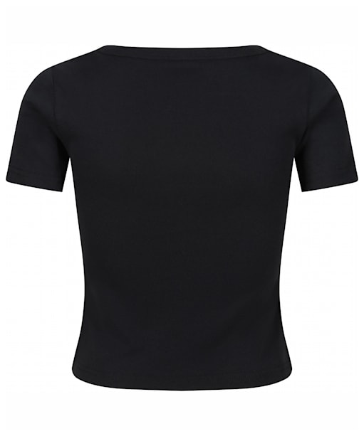 Women's Santa Cruz Gingham Arch Strip T-Shirt - Black