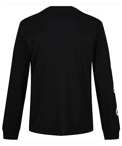 Men's Volcom Iconic Stone Long Sleeve T-Shirt - Black