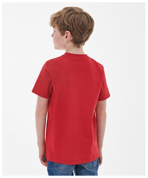 Boy's Barbour Archie T-Shirt - 10-15yrs - Red
