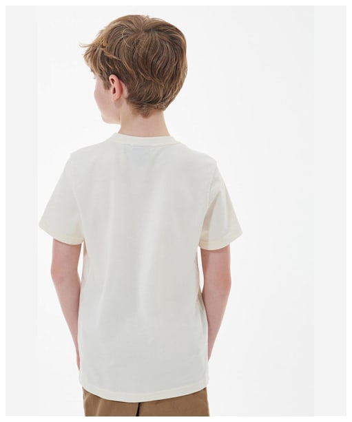 Boy's Barbour Archie T-Shirt - 10-15yrs - Whisper White