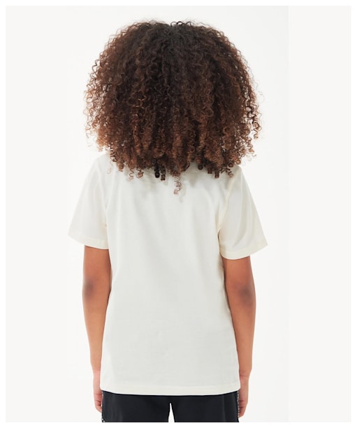 Boy's Barbour International Staple Large Logo T-Shirt - 10-15yrs - Bright White