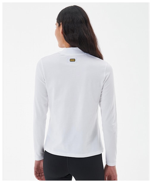 Women's Barbour International Benson T-Shirt - White