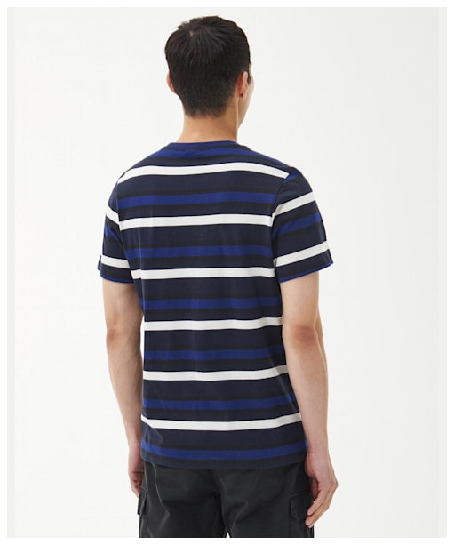 Men's Barbour International Gauge Stripe T-Shirt - Night Sky