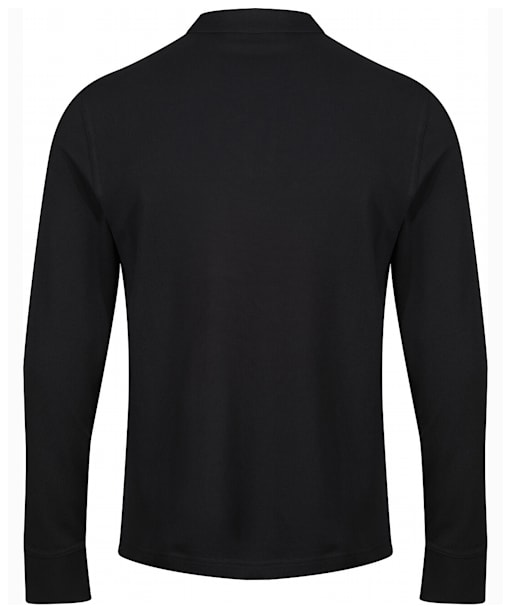 Men's Gant Shield Long Sleeve Pique Rugger - Black