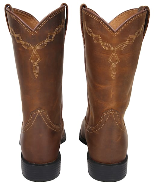 Women's Ariat Heritage Roper Western Leather Boots - Brown