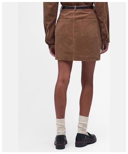 Women's Barbour Oakfield Cord Skirt - Taupe