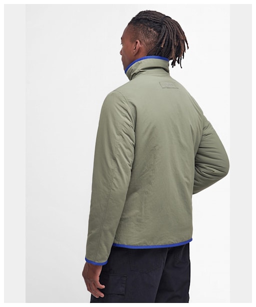 Men's Barbour Tarn Reversible Fleece Jacket - Dusty Olive