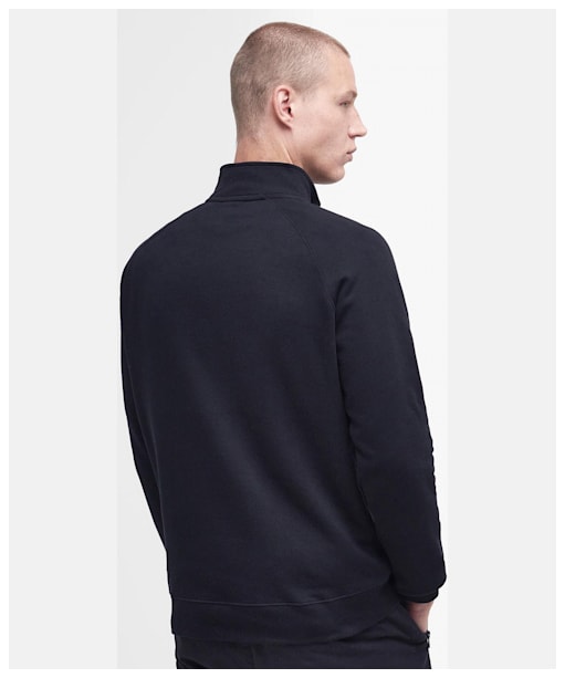 Men's Barbour International Shadow Half Zip Sweatshirt - Black