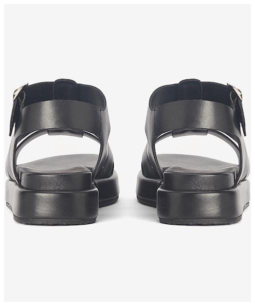 Women's Barbour Charlene Caged Leather Sandals - Black