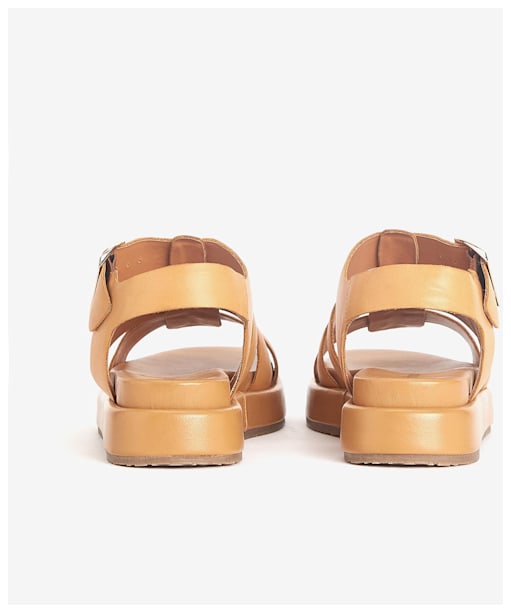 Women's Barbour Charlene Caged Leather Sandals - Tan
