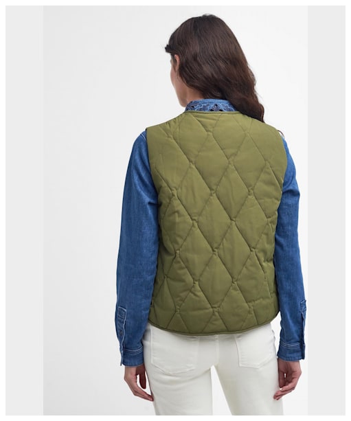 Women's Barbour Kelley Quilted Gilet - Military Olive