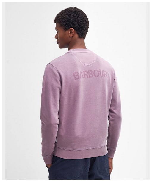 Men's Barbour Atherton Crew Neck Sweater - Purple Slate