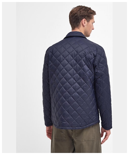 Men's Barbour Newton Quilted Jacket - Navy