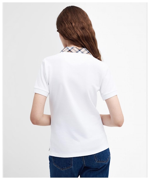 Women's Barbour Malvern Polo Shirt - New White