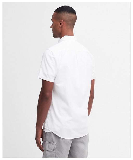 Men's Barbour International Kinetic Short Sleeve Shirt - White