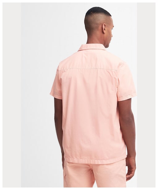 Men's Barbour International Belmont Short Sleeve Shirt - Peach Nectar