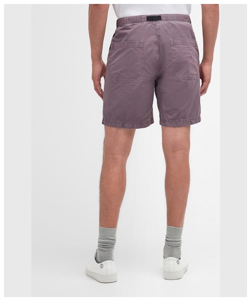 Men's Barbour Grindle Canvas Twill Shorts - Purple Slate