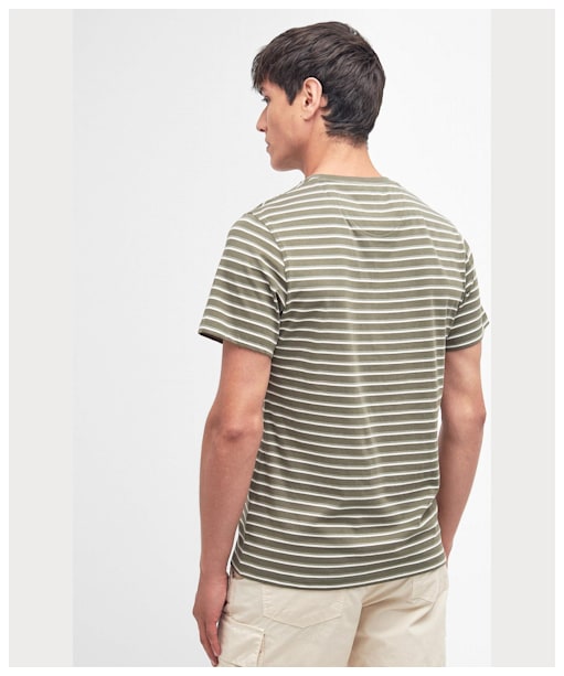 Men's Barbour Ponte Stripe T-Shirt - Pale Sage