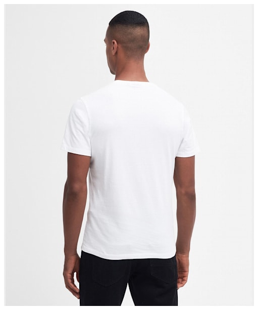 Men's Barbour International Spirit Crew Neck Cotton T-Shirt - Whisper White