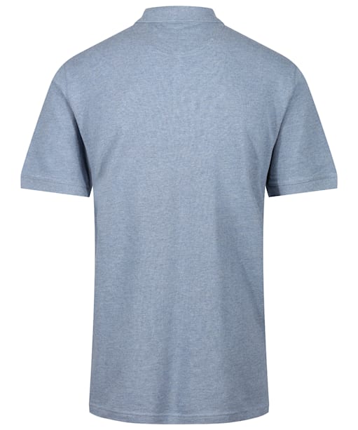 Men's R.M. Williams Organic Cotton Rod Polo Shirt - Blue Marl