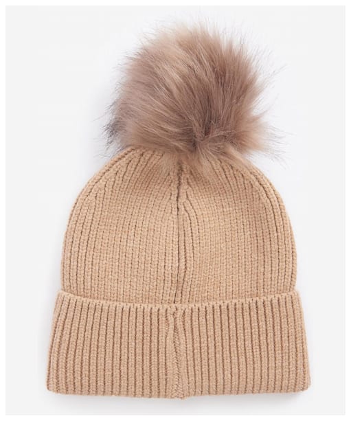 Women's Barbour International Mallory Pom Beanie - Light Trench