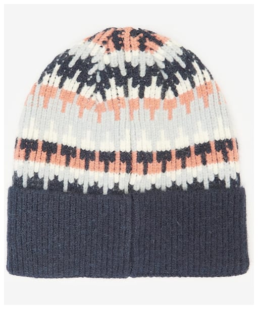 Craster Beanie - Navy / Pink Rust