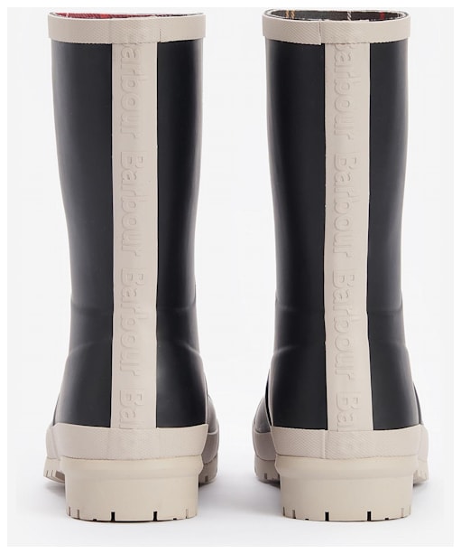 Women’s Barbour Banbury Mid Height Wellington Boots - Black / White Pepper