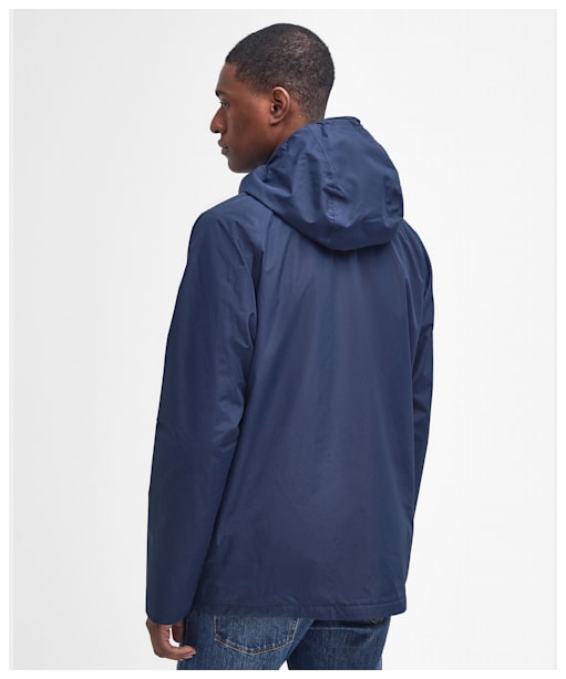 Men's Barbour Hooded Domus Waterproof Jacket - Navy / Classic