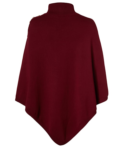 Women's Holland Cooper Roll Neck Knitted Cape - Wine